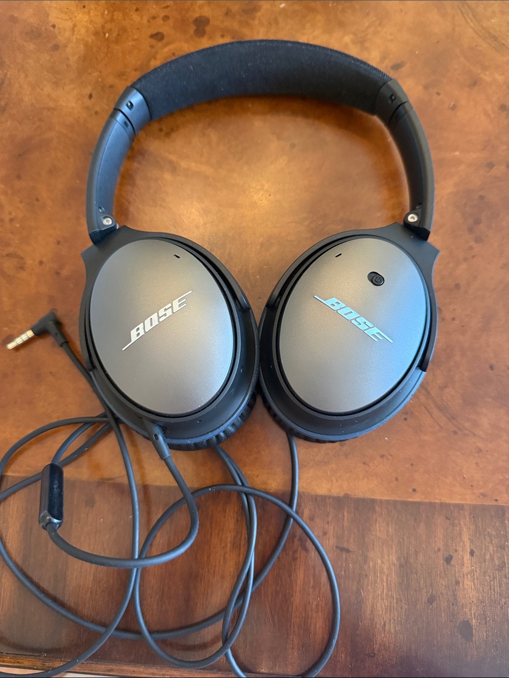 Bose Matte Black Wired Over-Ear Headphones with Inline Mic